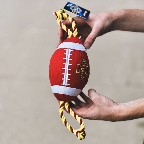 I-State Cardinal Nylon Pet Toy Football (4.5"x14")